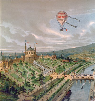 The Trocadero - Universal Exhibition in Paris, 1878 by French School